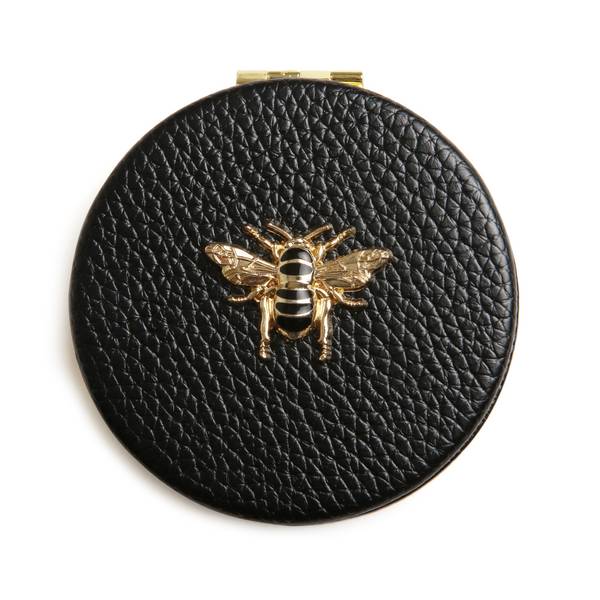 Round compact mirror - Black 